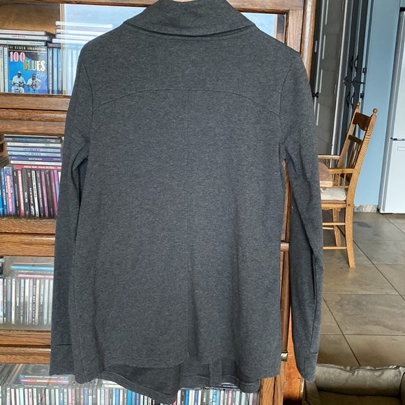 Danskin Wrap/Cardi Dark Grey Size Large - Picture 2 of 11